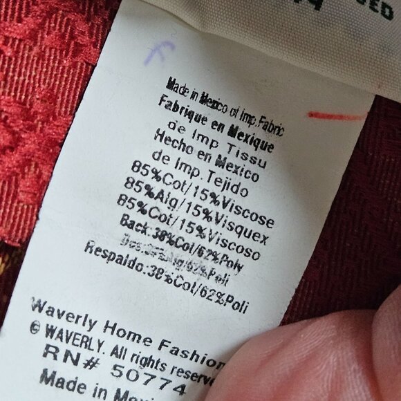 Waverly Carriage House Pillow Shams Standard Floral Rose Cottage Farmhouse 2pc - Picture 3 of 5